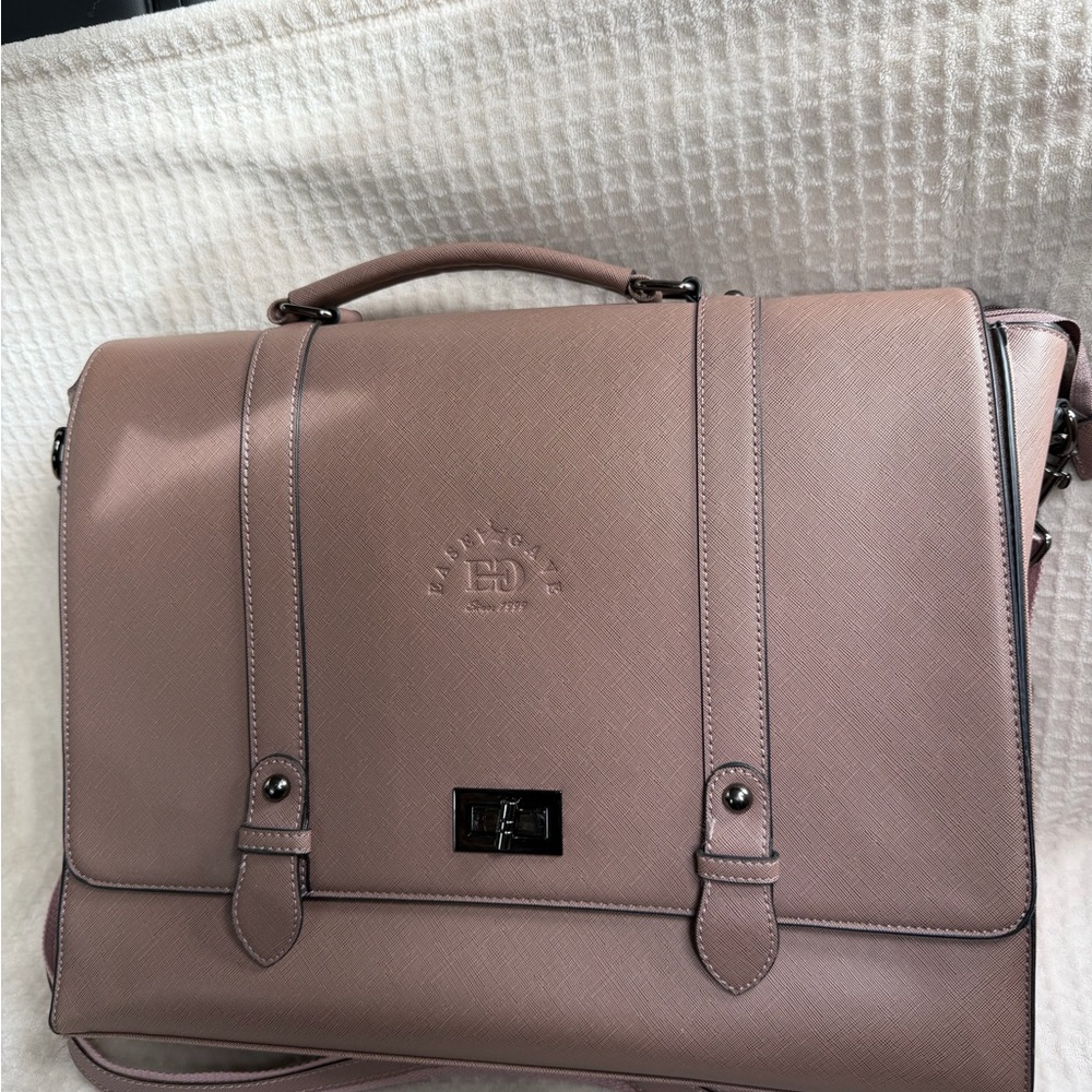Ease Gave Laptop Bag Mauve Laptop Bag Tote Bag Work Business Travel Briefcase